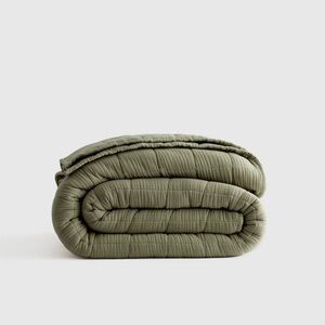 BNWT Quince Organic Airy Gauze Box Quilt FULL/QUEEN